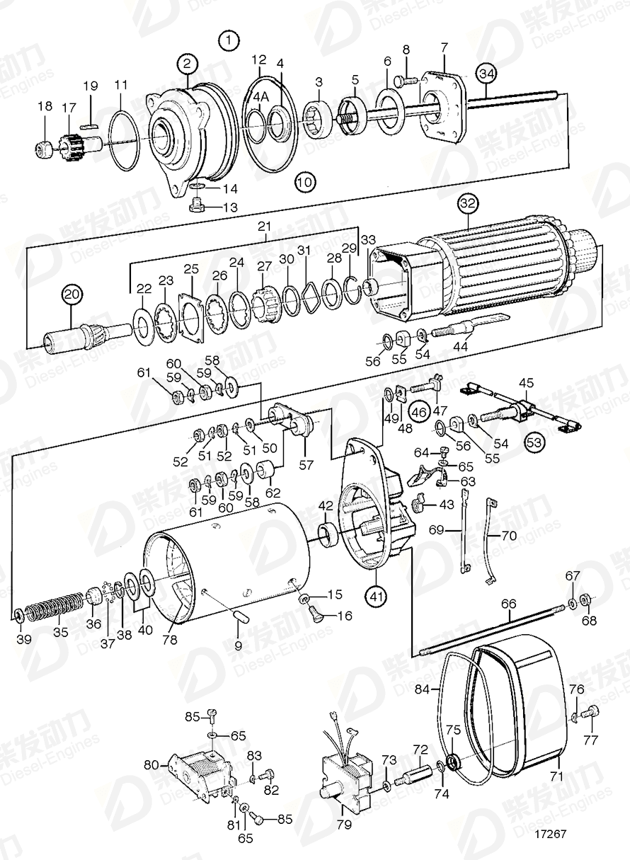 volvo penta Needle bearing 240453 Drawing volvo penta Needle bearing 240453 Drawing